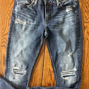Trendy Ripped Denim Jeans
